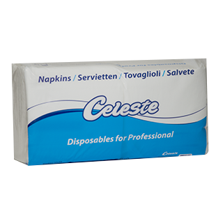 Serviete bele 33x33 1-slojne 200/1, 100% celuloza